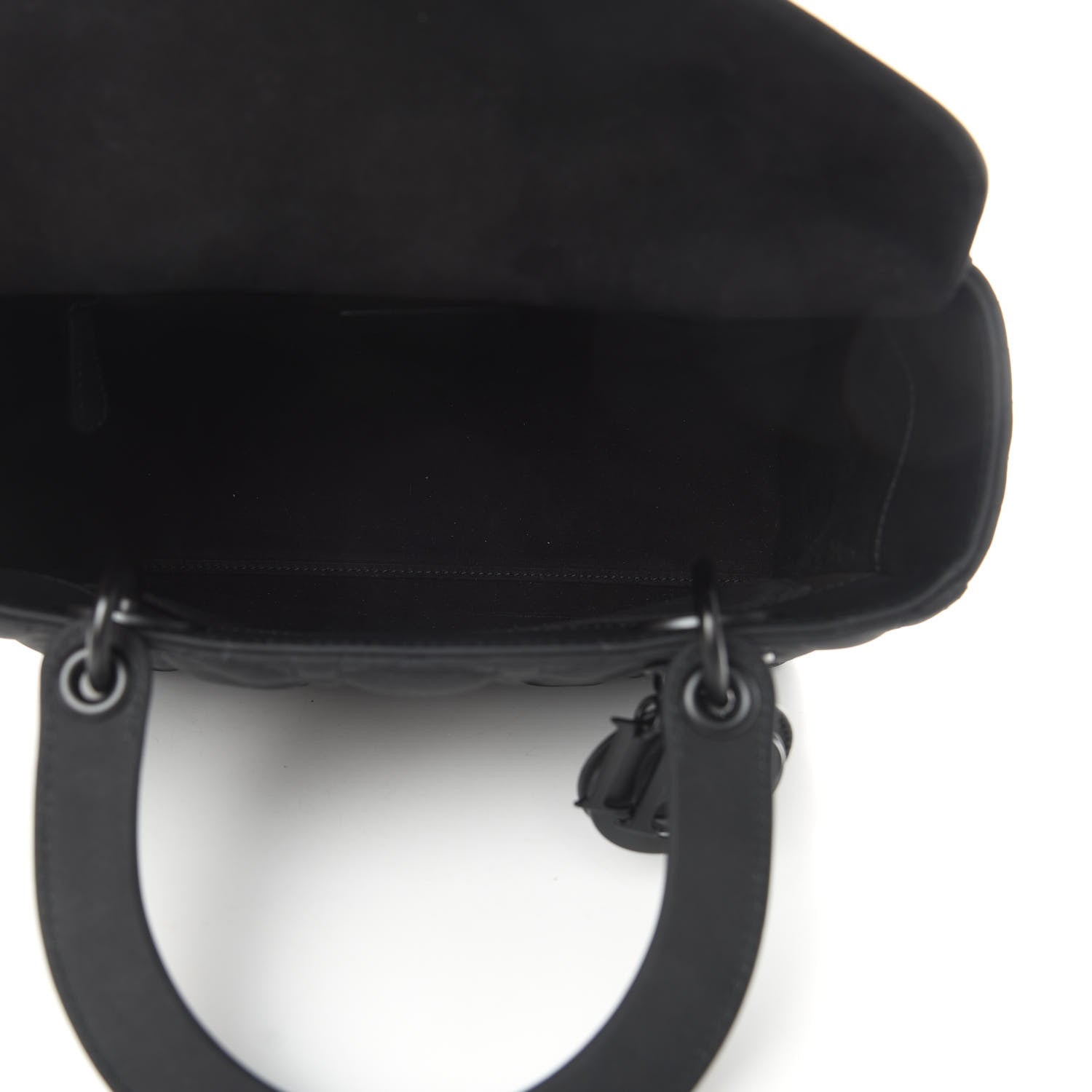 Christian Dior Ultra Matte Calfskin Cannage Medium Lady Dior Black 5 of 10