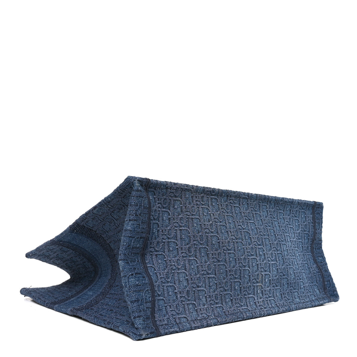 Oblique Denim Book Tote Denim Blue