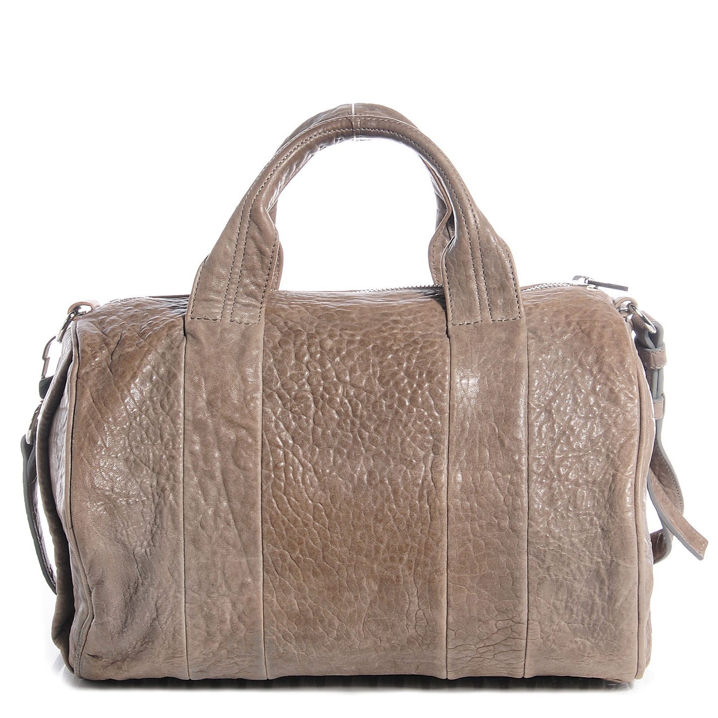 Pebbled Lambskin Rocco Melange Grey