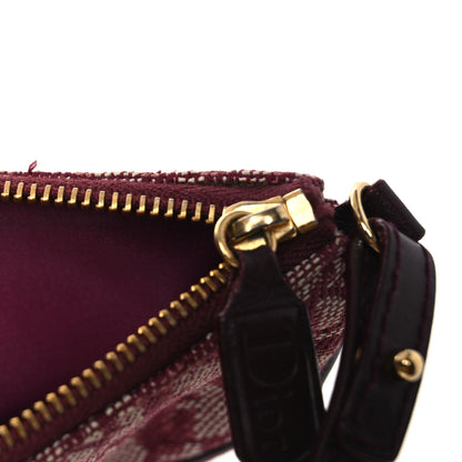 Christian Dior Monogram Mini Saddle Pochette Burgundy 11 of 13