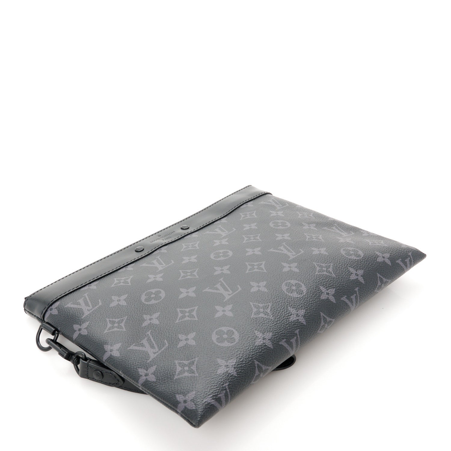 Louis Vuitton Monogram Eclipse Pochette To-Go Black 5 of 9