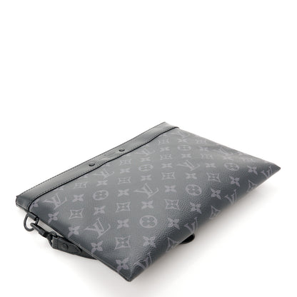 Louis Vuitton Monogram Eclipse Pochette To-Go Black 5 of 9