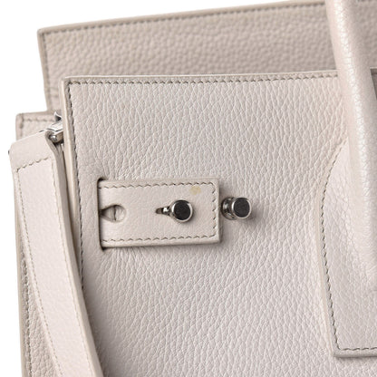 Saint Laurent Grained Calfskin Small Supple Sac De Jour Souris 10 of 13