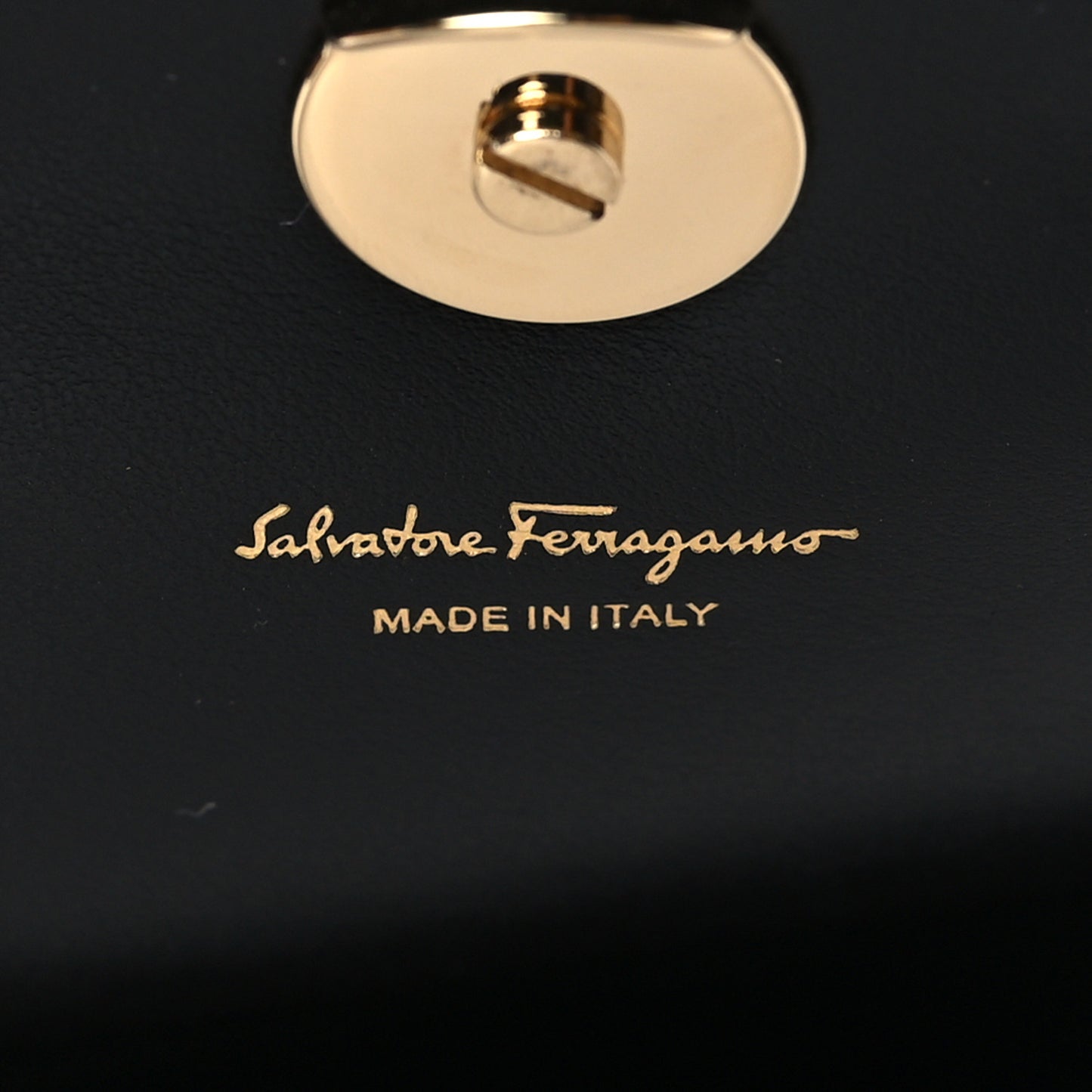 Calfskin Quilted Gancini Mini Bag Black
