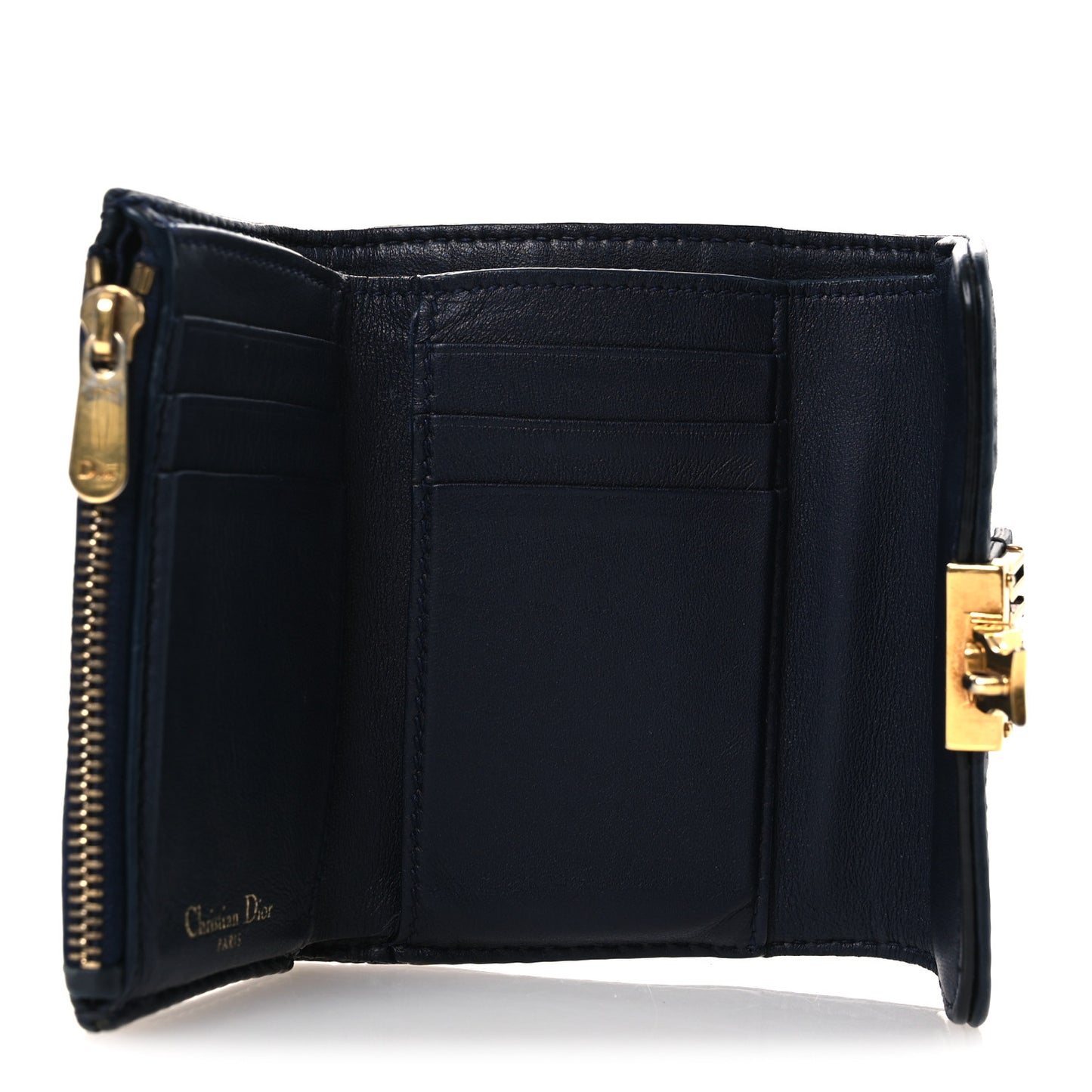Oblique DiorAddict Wallet Blue