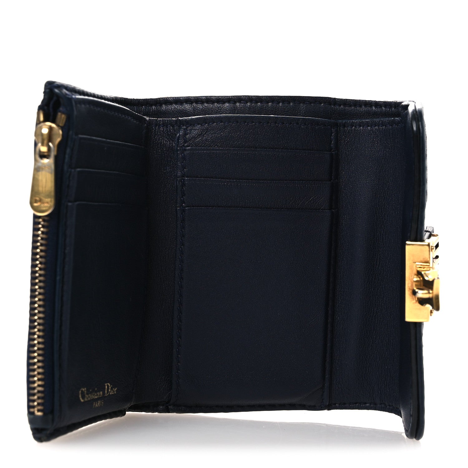 Christian Dior Oblique DiorAddict Wallet Blue 5 of 11