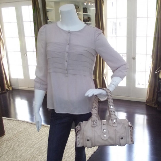 Chloe Calfskin Silverado Shoulder Bag Beige Rose 2 of 12