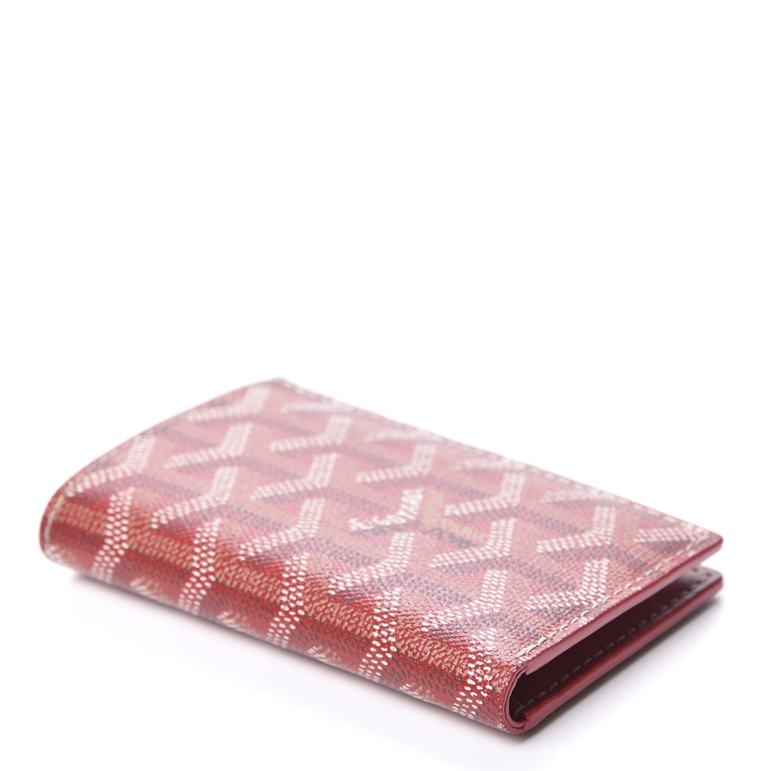 Goyard Goyardine Saint Pierre Card Holder Red 3 of 8