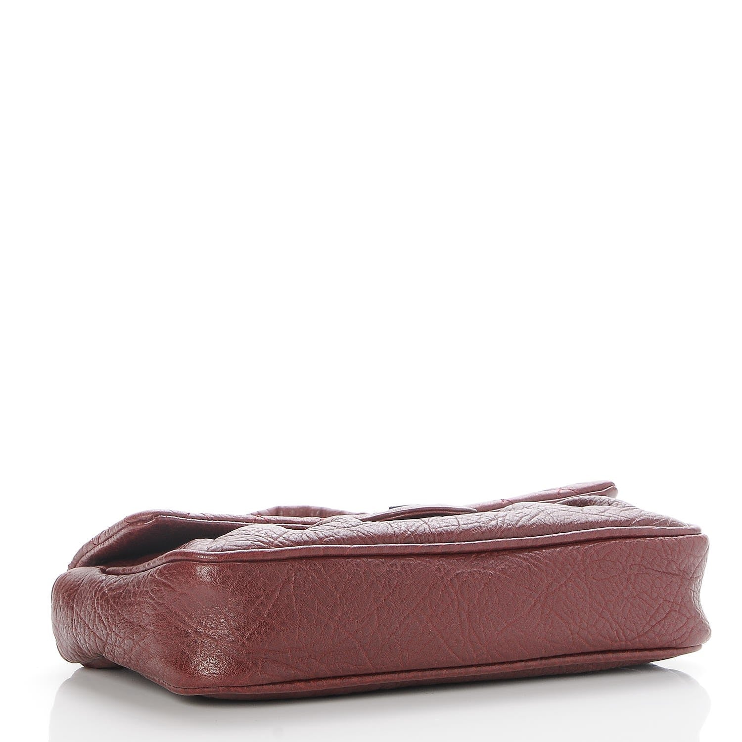 Chanel Distressed Lambskin Quilted Flap Bordeaux 4 of 8