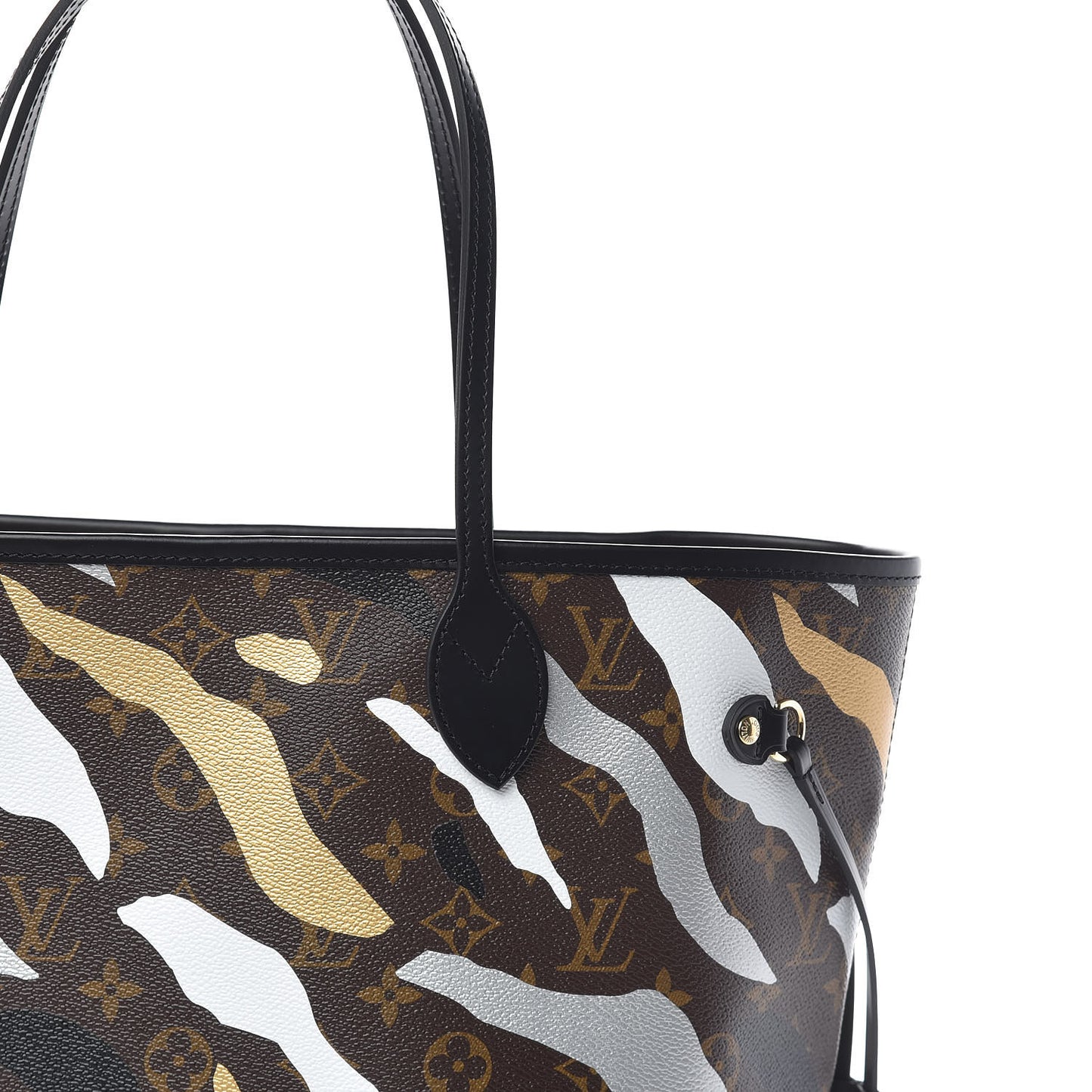 X LOL Monogram Neverfull MM Gold Silver