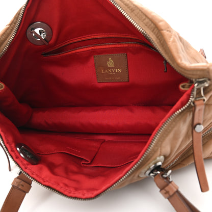 Lanvin Lambskin Amalia Double Wear Satchel Camel 11 of 17