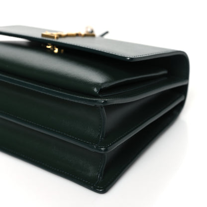 Saint Laurent Calfskin Medium Monogram Sunset New Vert Fonce 10 of 11