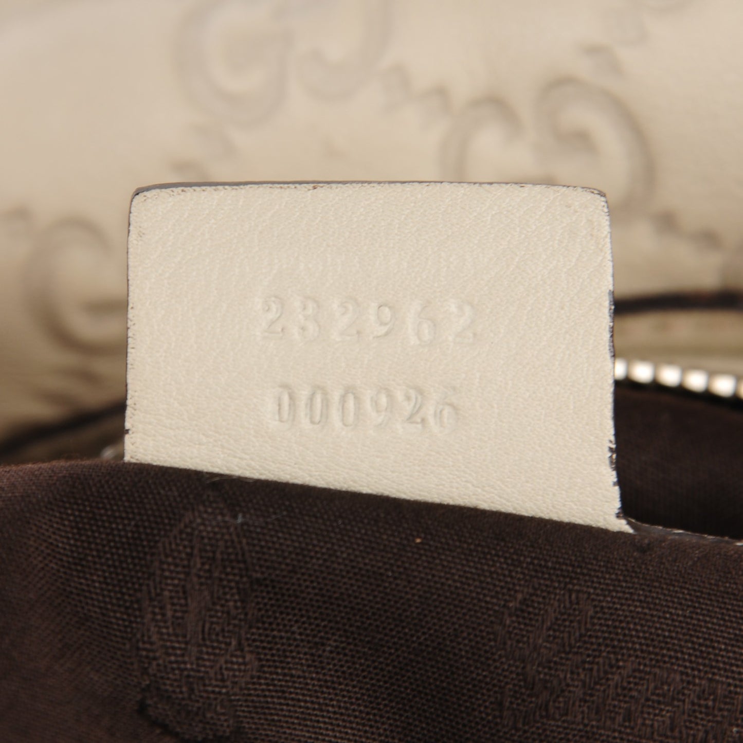Guccissima Medium GG Twins Hobo Off White