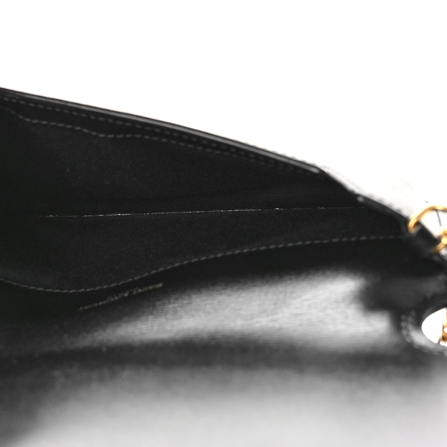 Smooth Calfskin Monogram Phone Holder Crossbody Black