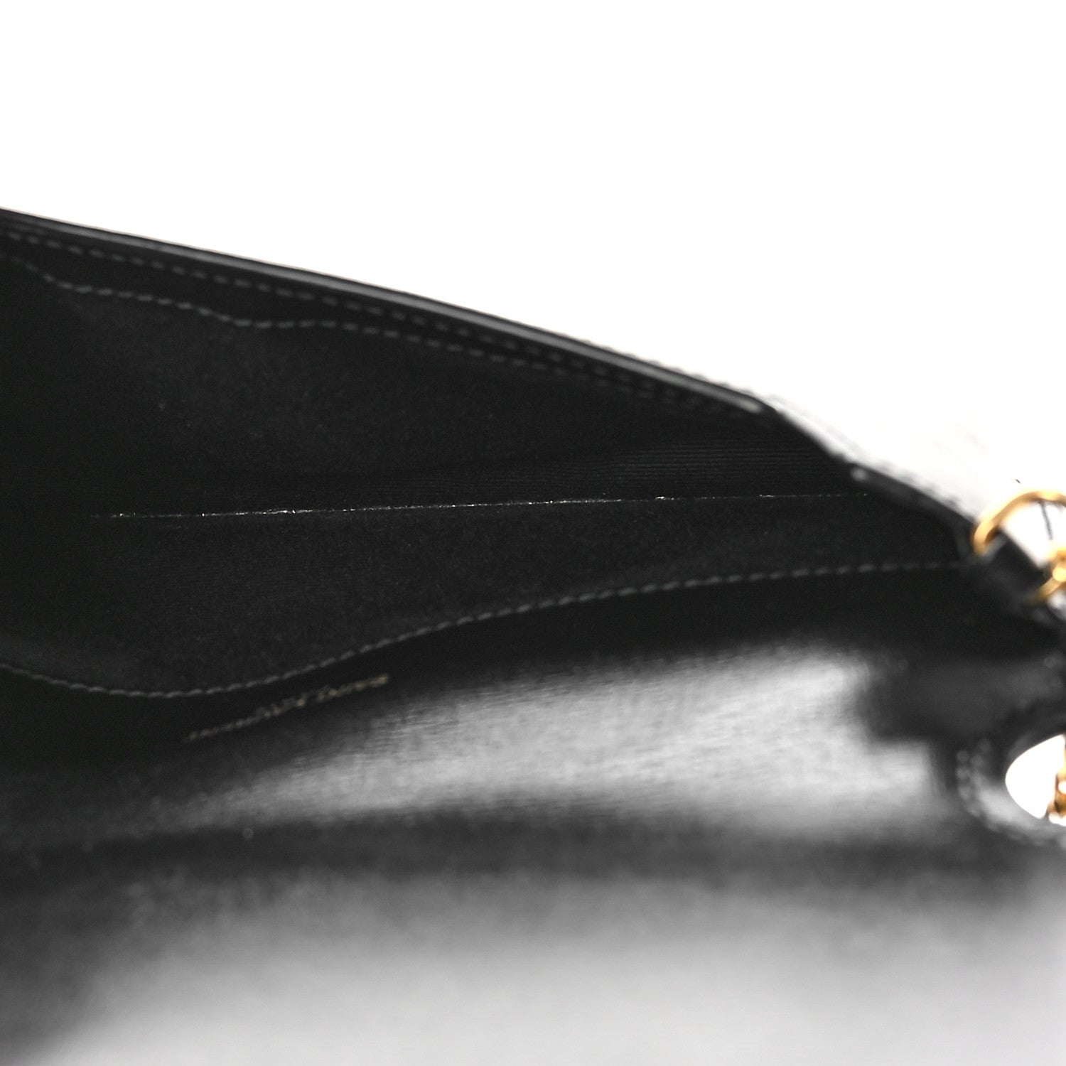 Saint Laurent Smooth Calfskin Monogram Phone Holder Crossbody Black 5 of 8
