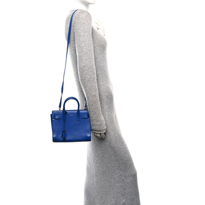 Saint Laurent Calfskin Nano Sac De Jour Royal Blue 2 of 11