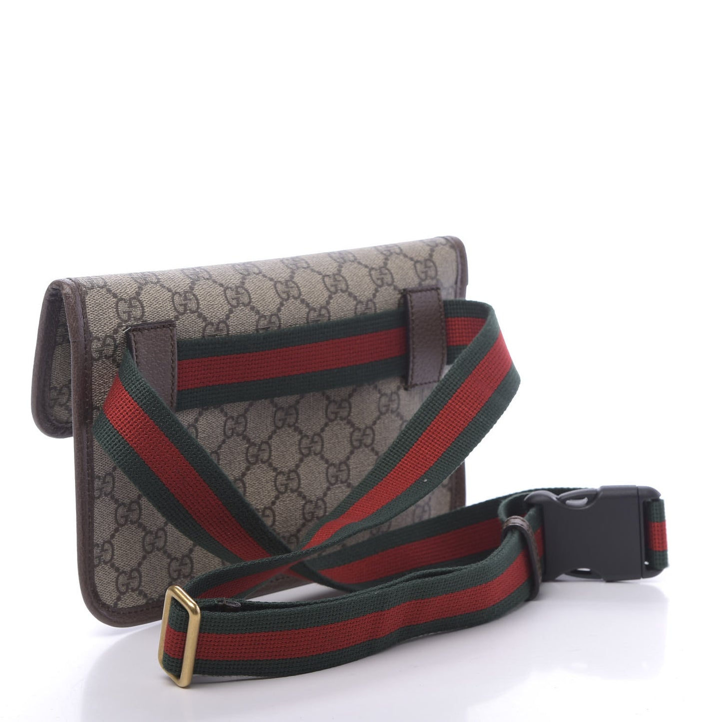 GG Supreme Monogram Neo Vintage Web Belt Bag Brown