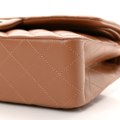 Chanel Lambskin Quilted Medium Double Flap Brown 10 of 12
