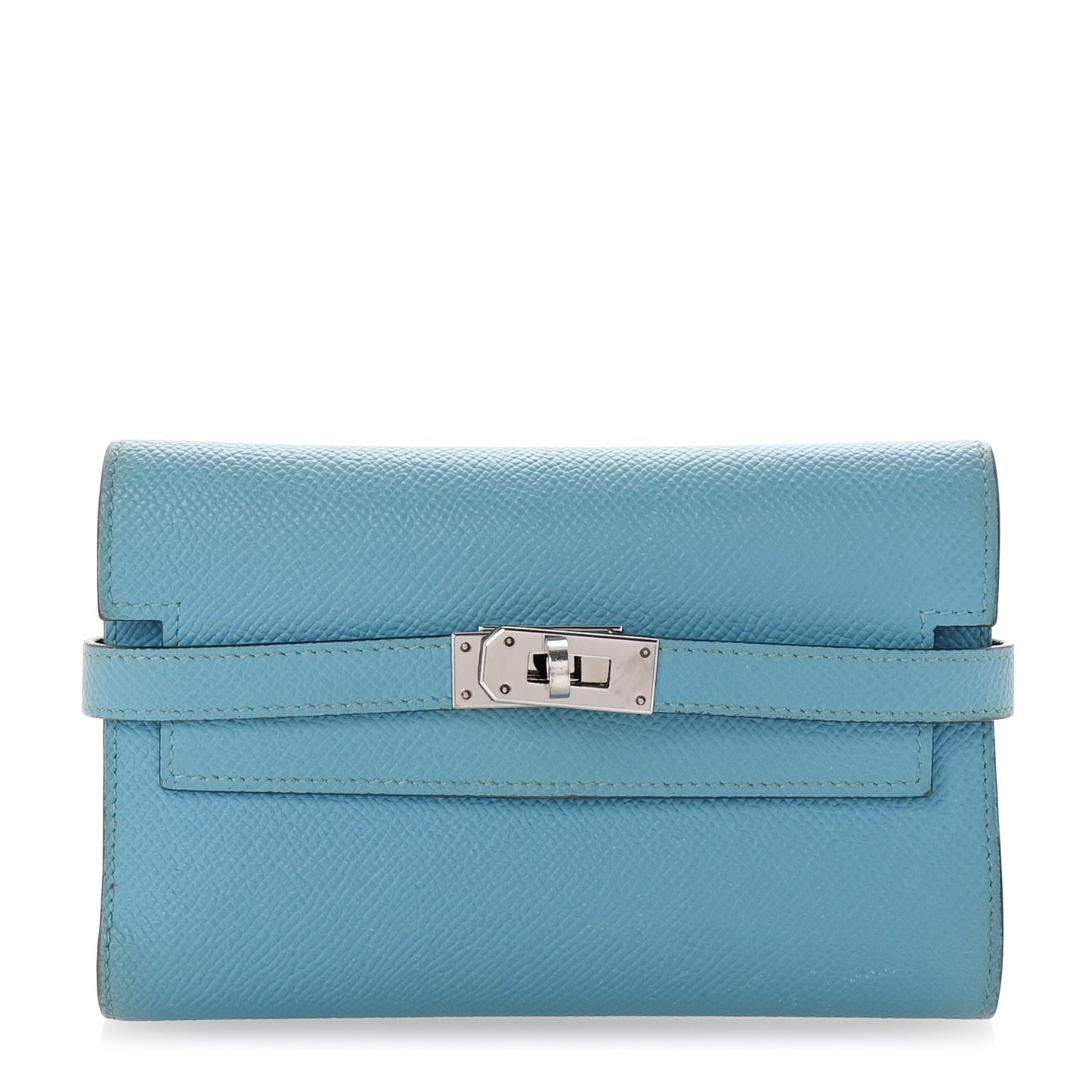 Epsom Verso Medium Kelly Wallet Bleu Du Nord Rouge De Coeur