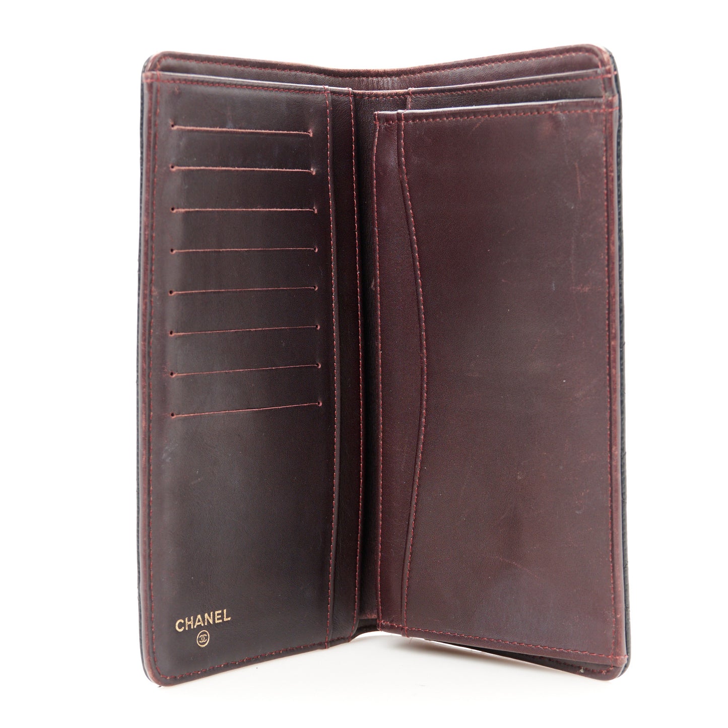 Caviar Quilted Yen Wallet Black
