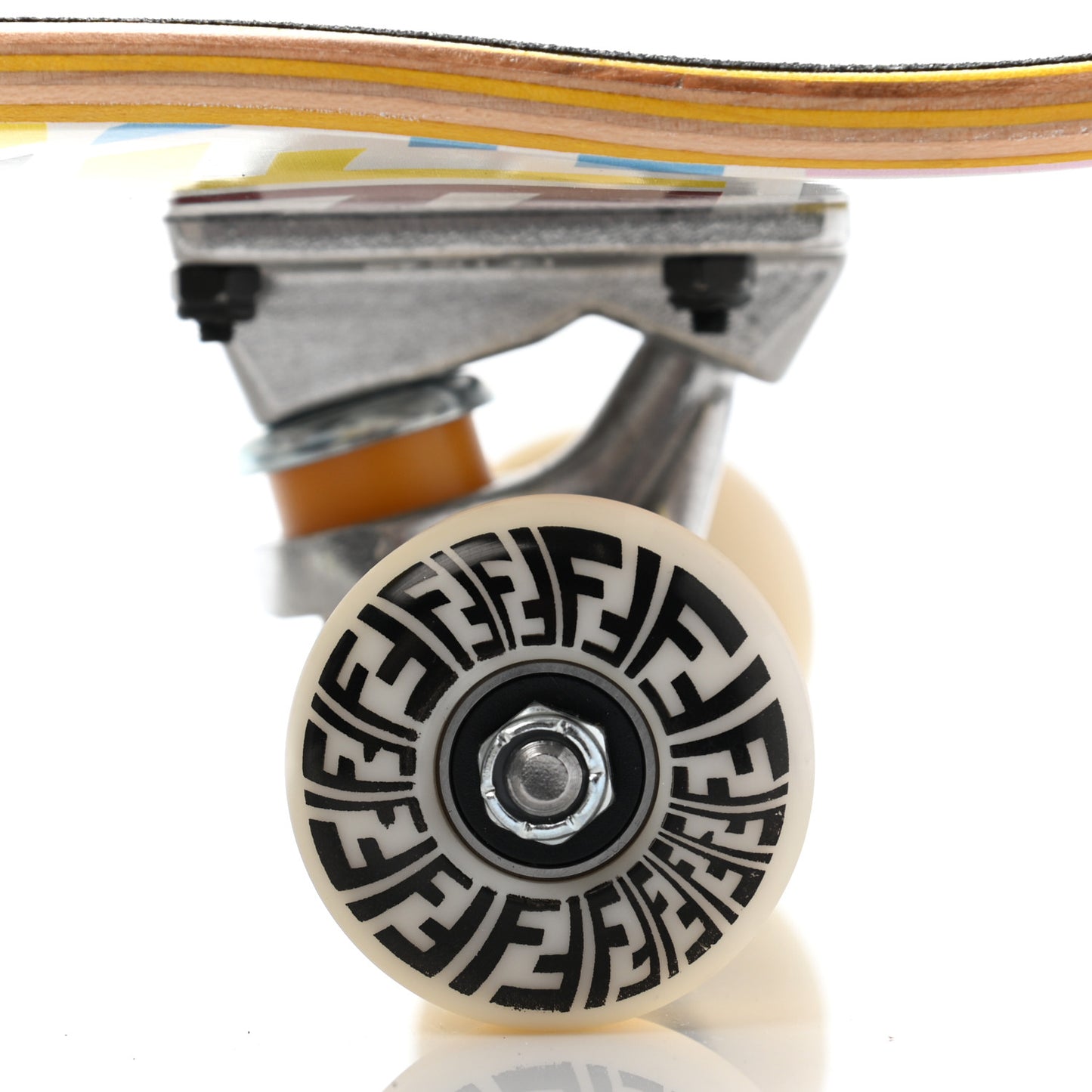 X SARAH COLEMAN Wood FF Fish Eye Skateboard Multicolor