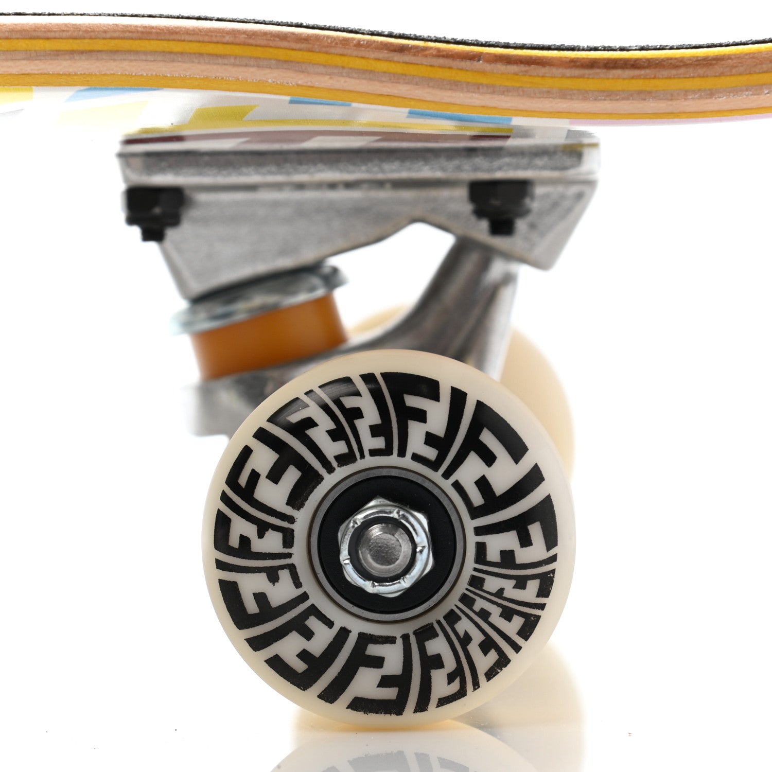 Fendi X SARAH COLEMAN Wood FF Fish Eye Skateboard Multicolor 4 of 10