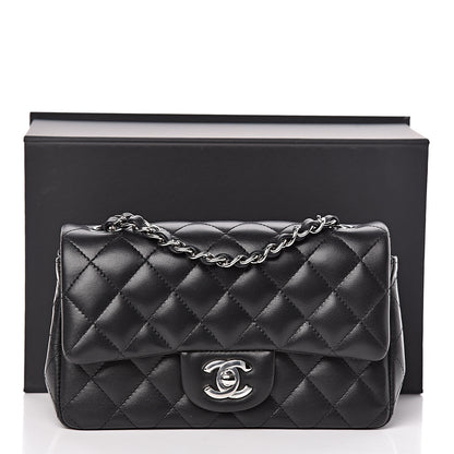 Chanel Lambskin Quilted Mini Rectangular Flap Black 11 of 11