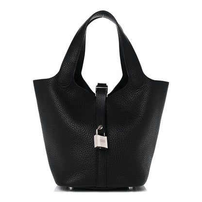 Hermes Taurillon Clemence Picotin Lock 18 PM Black 1 of 10