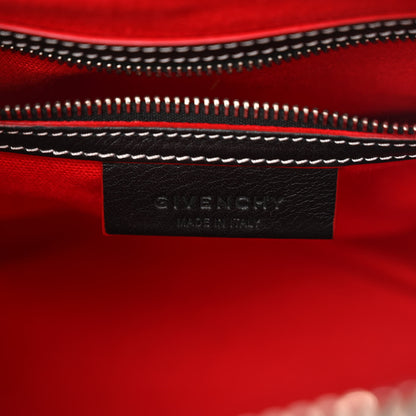 Givenchy Calfskin Bi-Color Topstitch Small Antigona Black Red 6 of 12