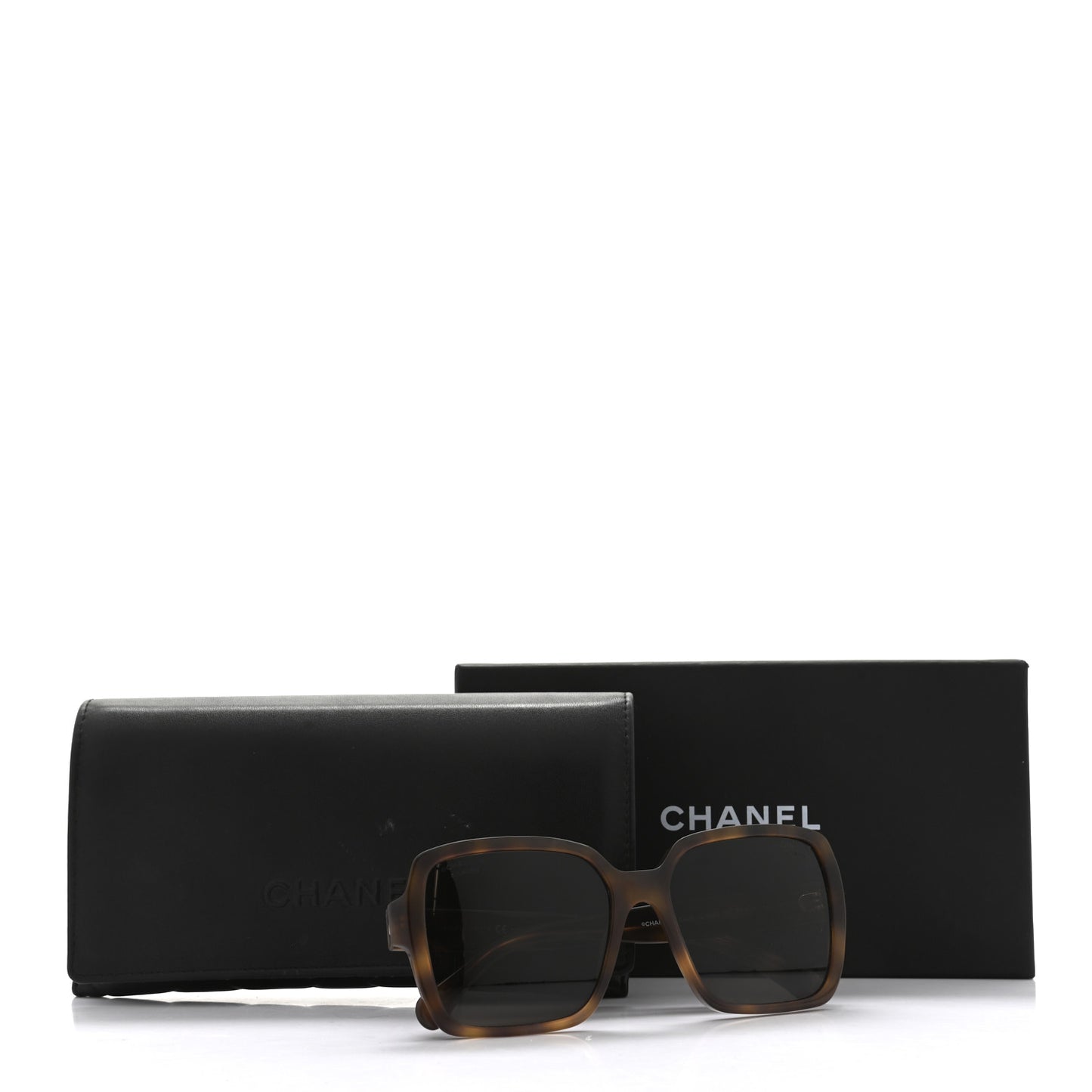 Acetate Polarized Square Sunglasses 5408 Brown