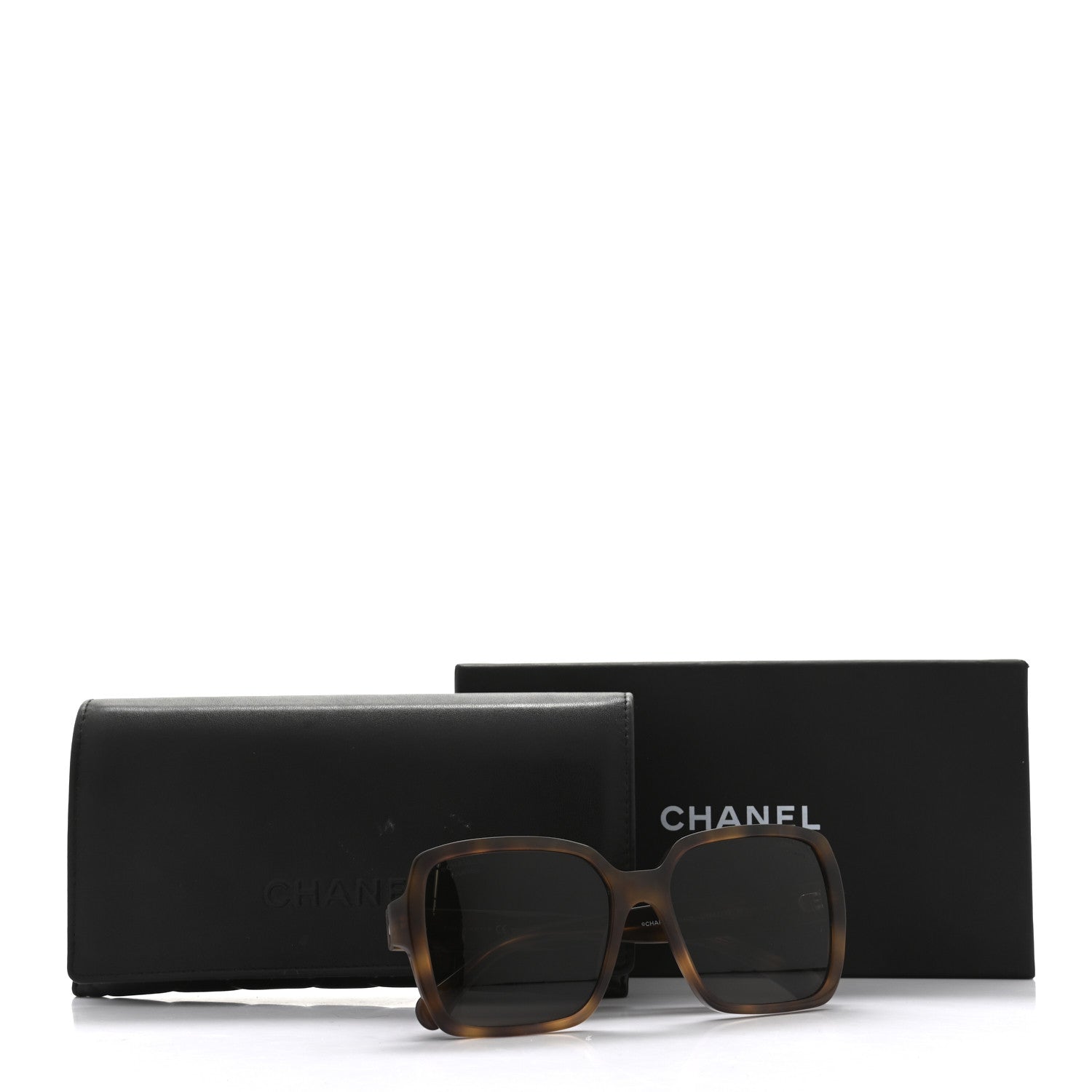 Chanel Acetate Polarized Square Sunglasses 5408 Brown 8 of 8