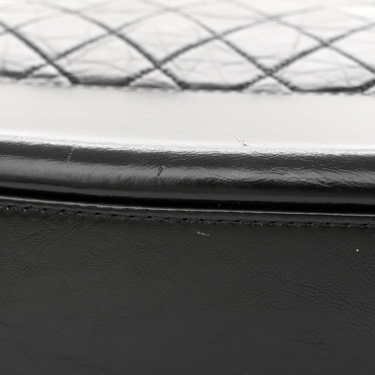 Aged Calfskin Quilted Maxi Gabrielle Hobo Black