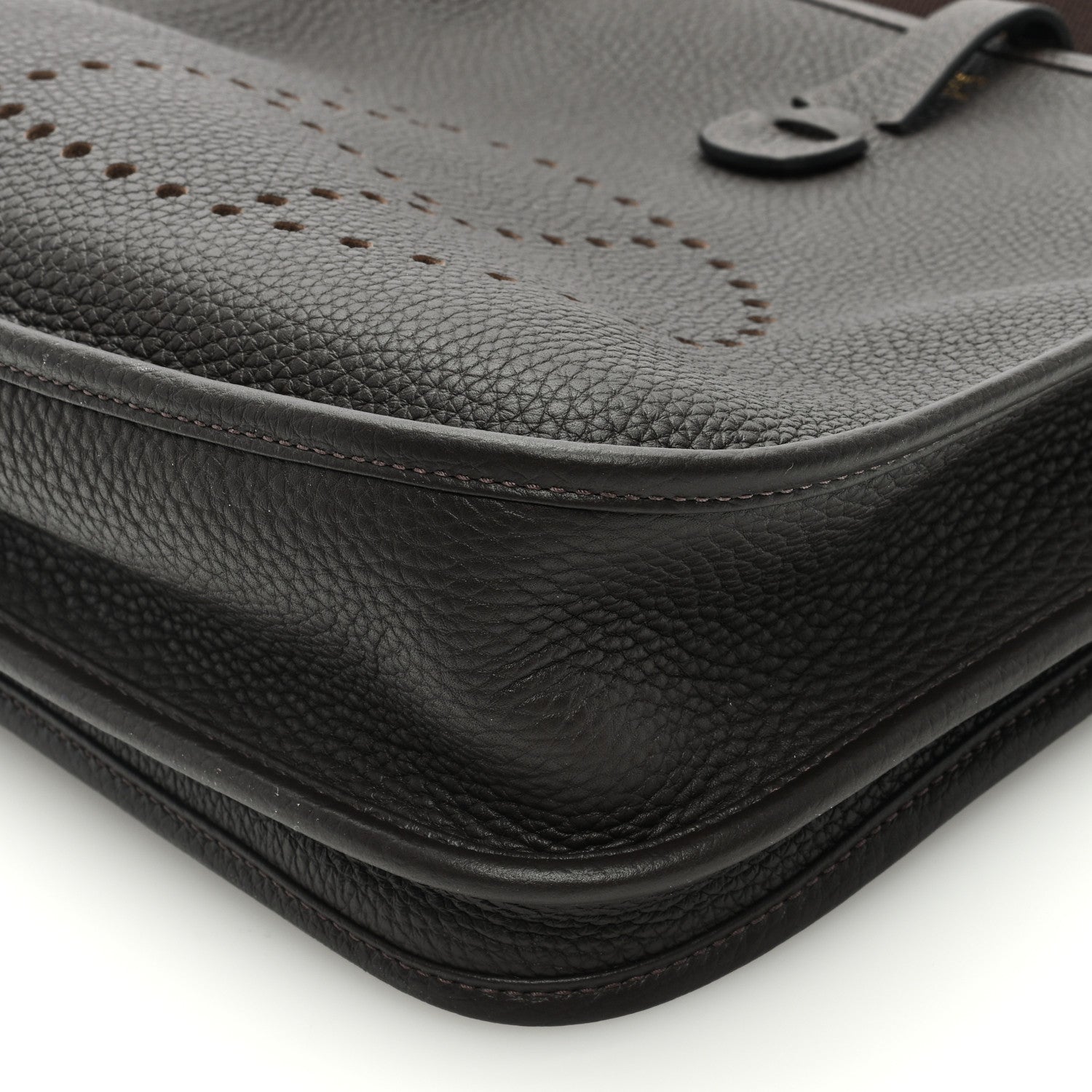 Hermes Taurillon Clemence Evelyne III PM Chocolate 9 of 9