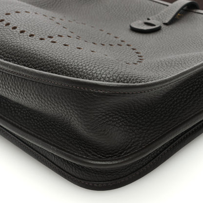 Hermes Taurillon Clemence Evelyne III PM Chocolate 9 of 9