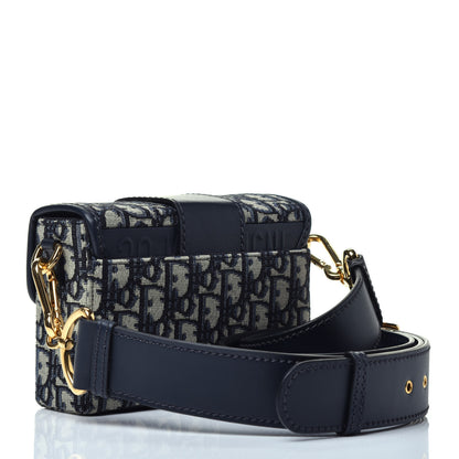 Christian Dior Oblique 30 Montaigne Box Bag Blue 3 of 9