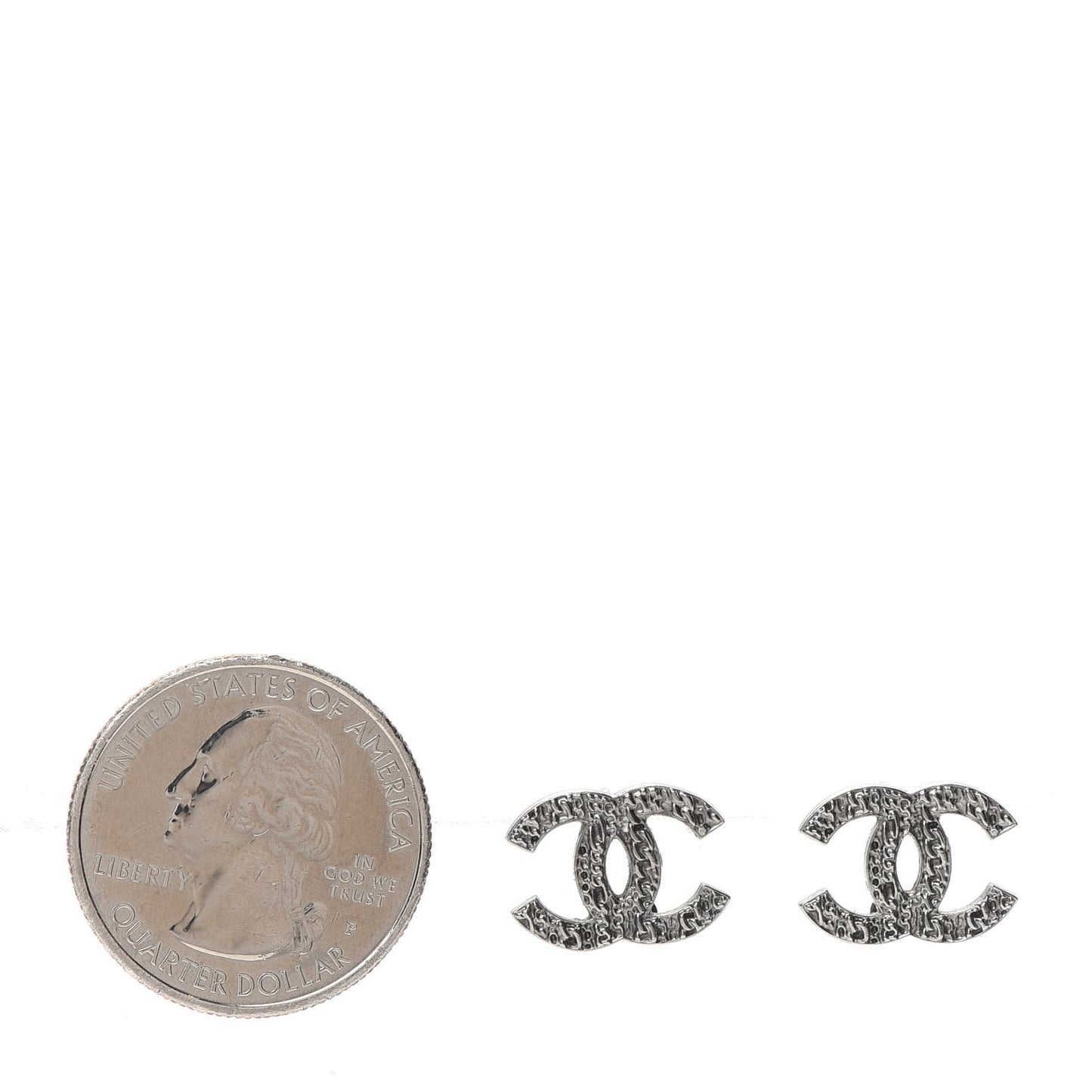 Ruthenium CC Chain Earrings