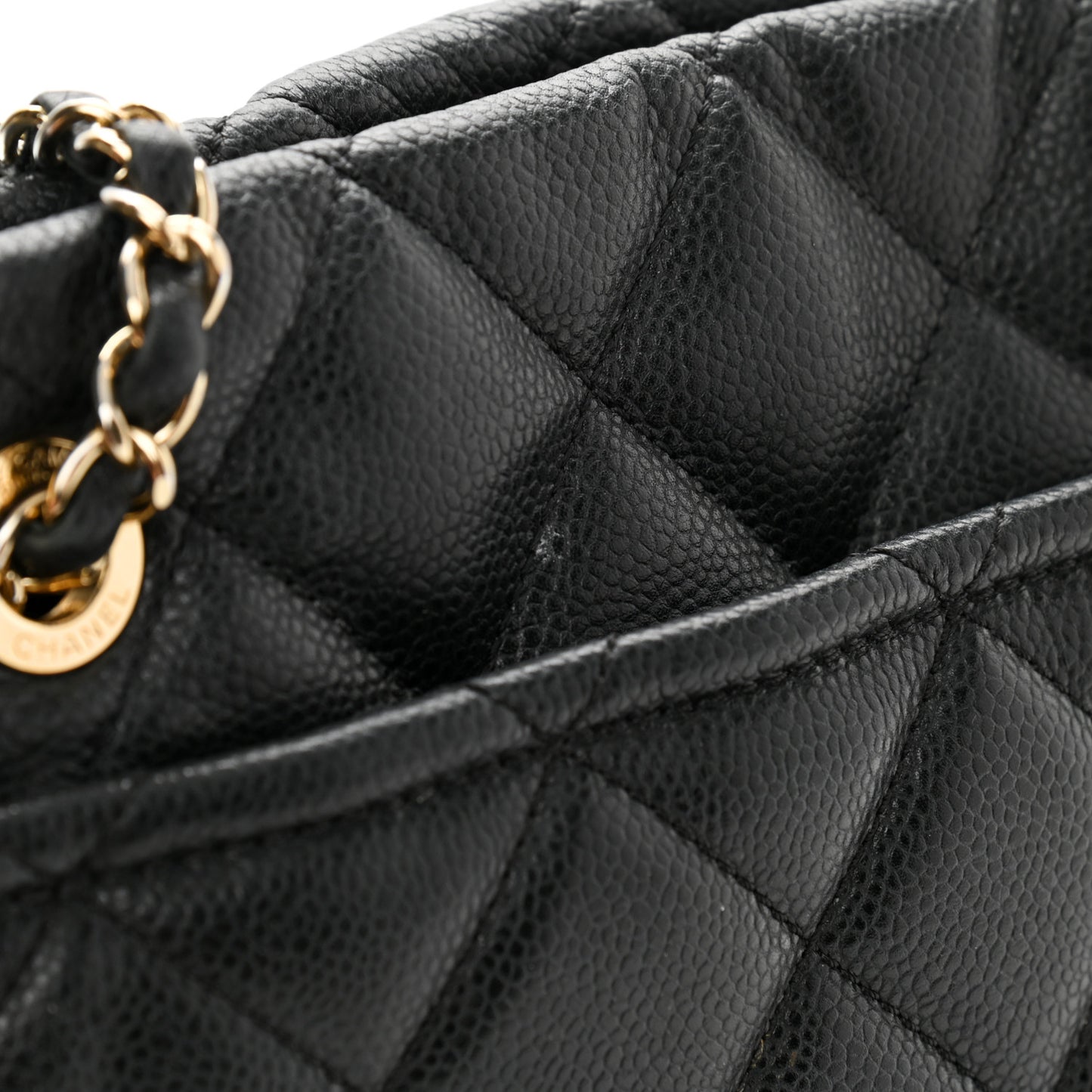 Caviar Quilted Timeless CC Soft Tote Black