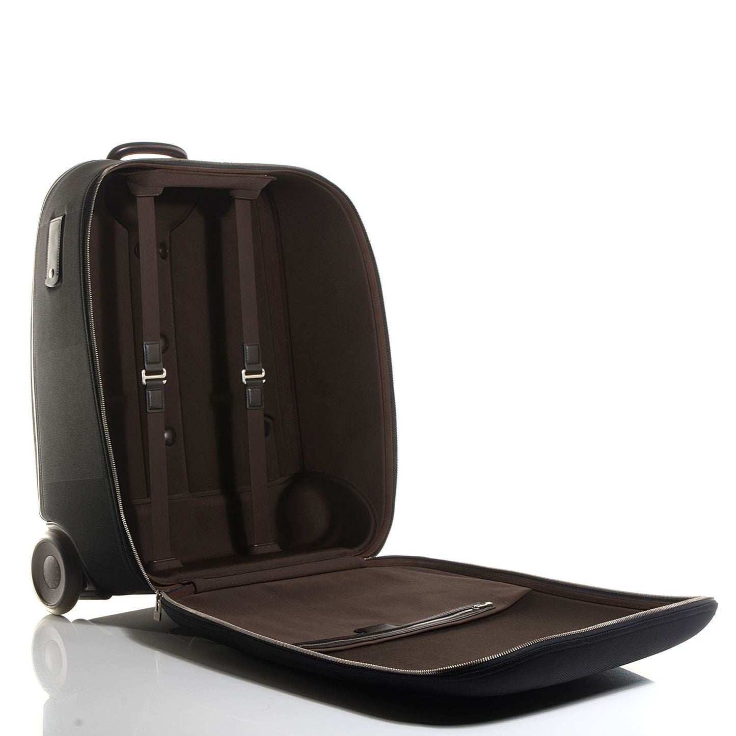 Damier Geant Conquerant 65 Rolling Luggage Black