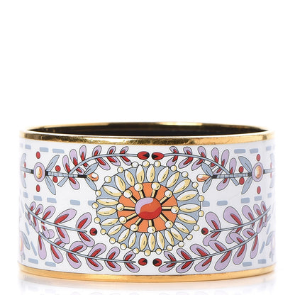 Hermes Enamel Printed Extra Wide Bracelet 65 1 of 5