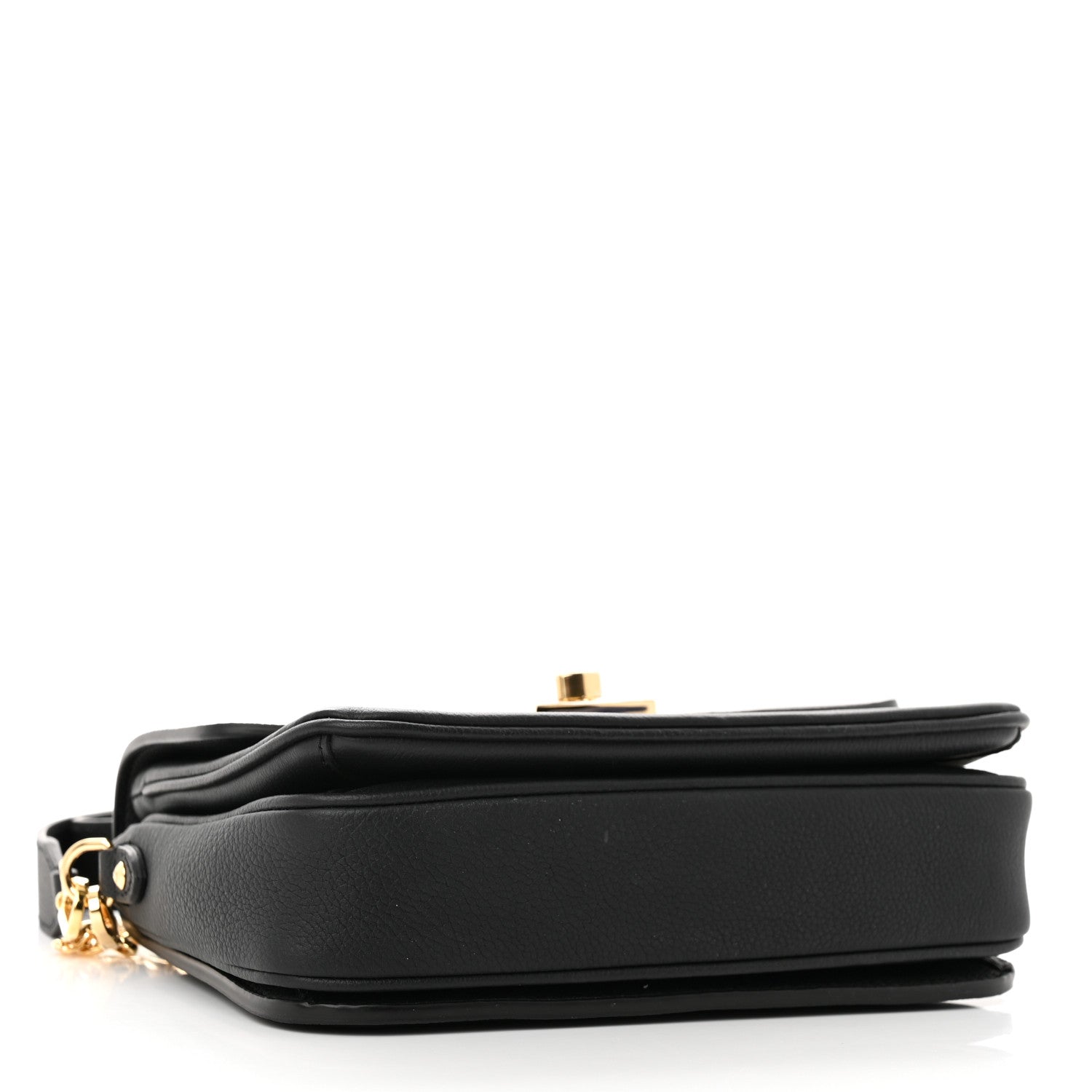 Louis Vuitton Grained Calfskin Lockme Oxford Black 3 of 13