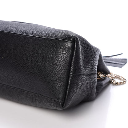 Gucci Pebbled Calfskin Medium Soho Chain Shoulder Bag Black 10 of 11