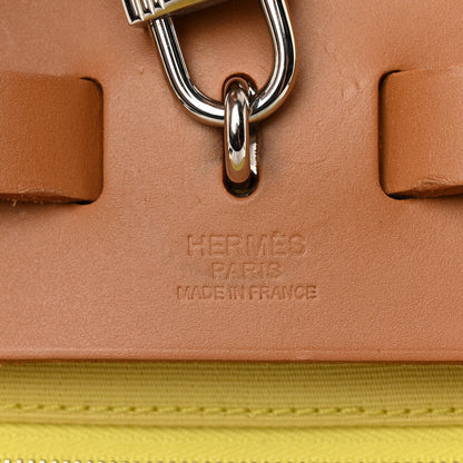 Hermes Toile Vache Hunter Herbag Zip 31 PM Soufre 6 of 12