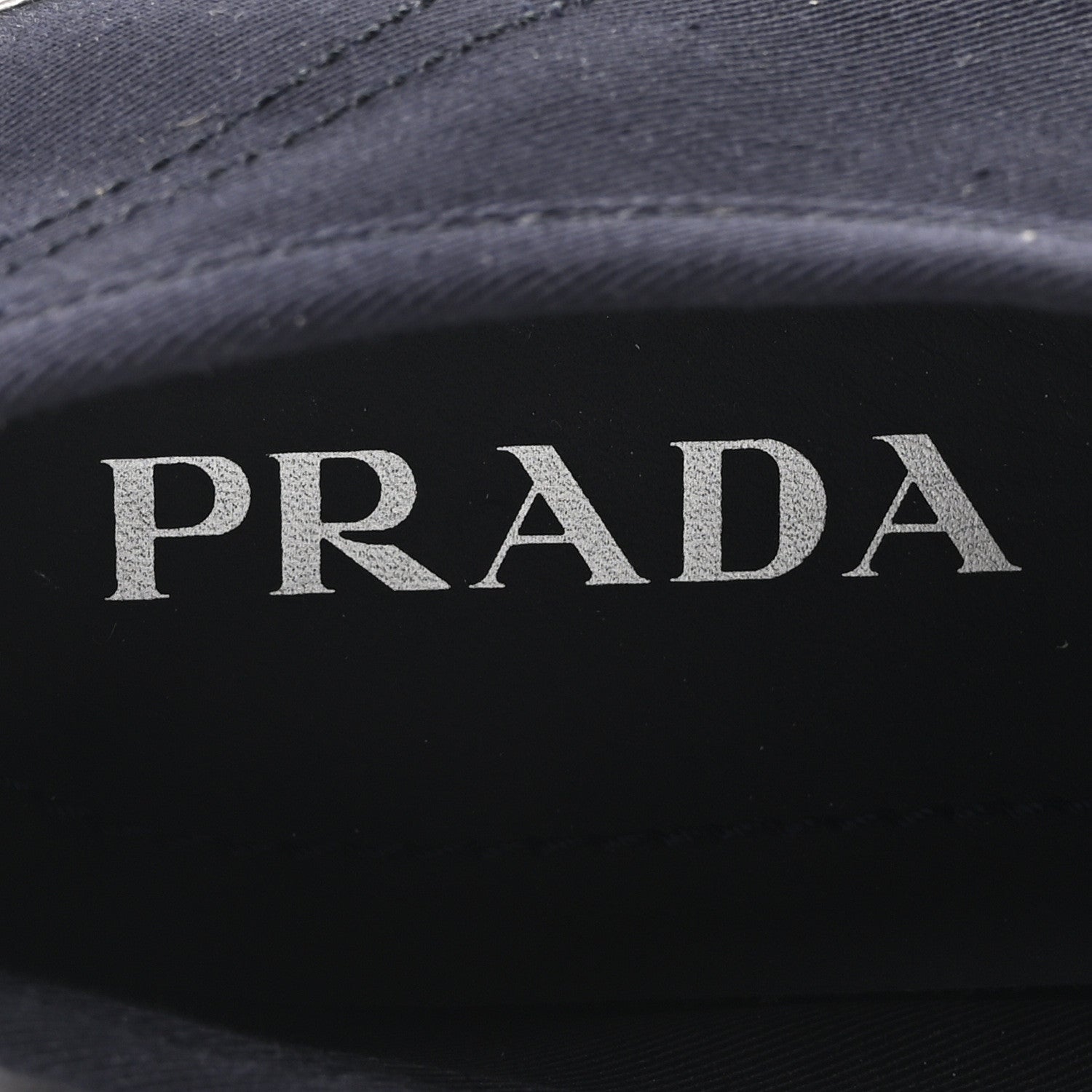 Prada Drill Nylon Triangle Logo Sneakers 41 Navy 8 of 9