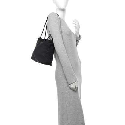 Prada Tessuto Nylon Shoulder Bag Black 2 of 11