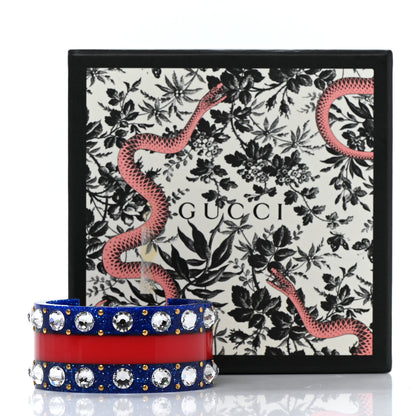 Gucci Crystal Web Cuff 16 Blue 6 of 6