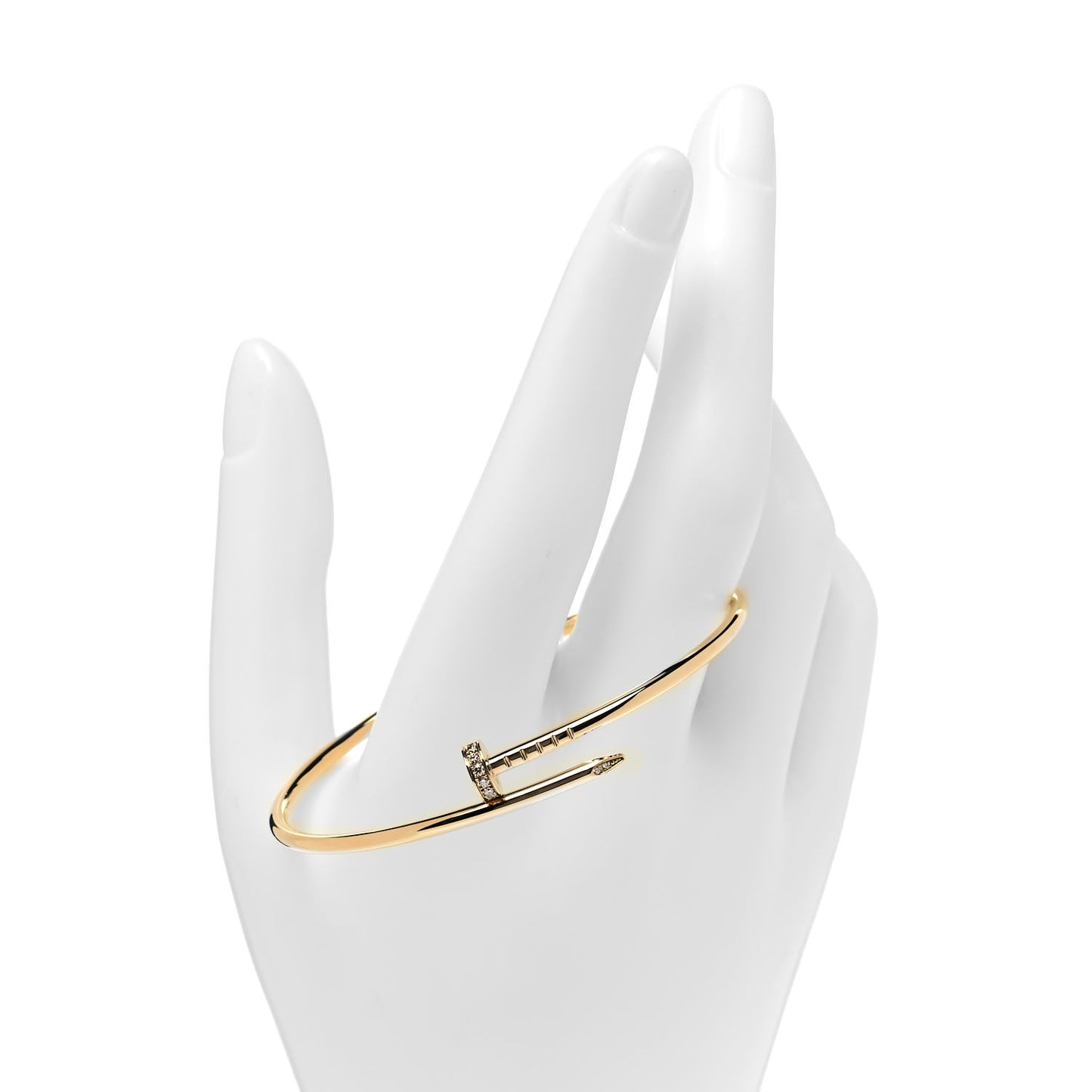 18K Yellow Gold Diamond Small Juste Un Clou Bracelet 18