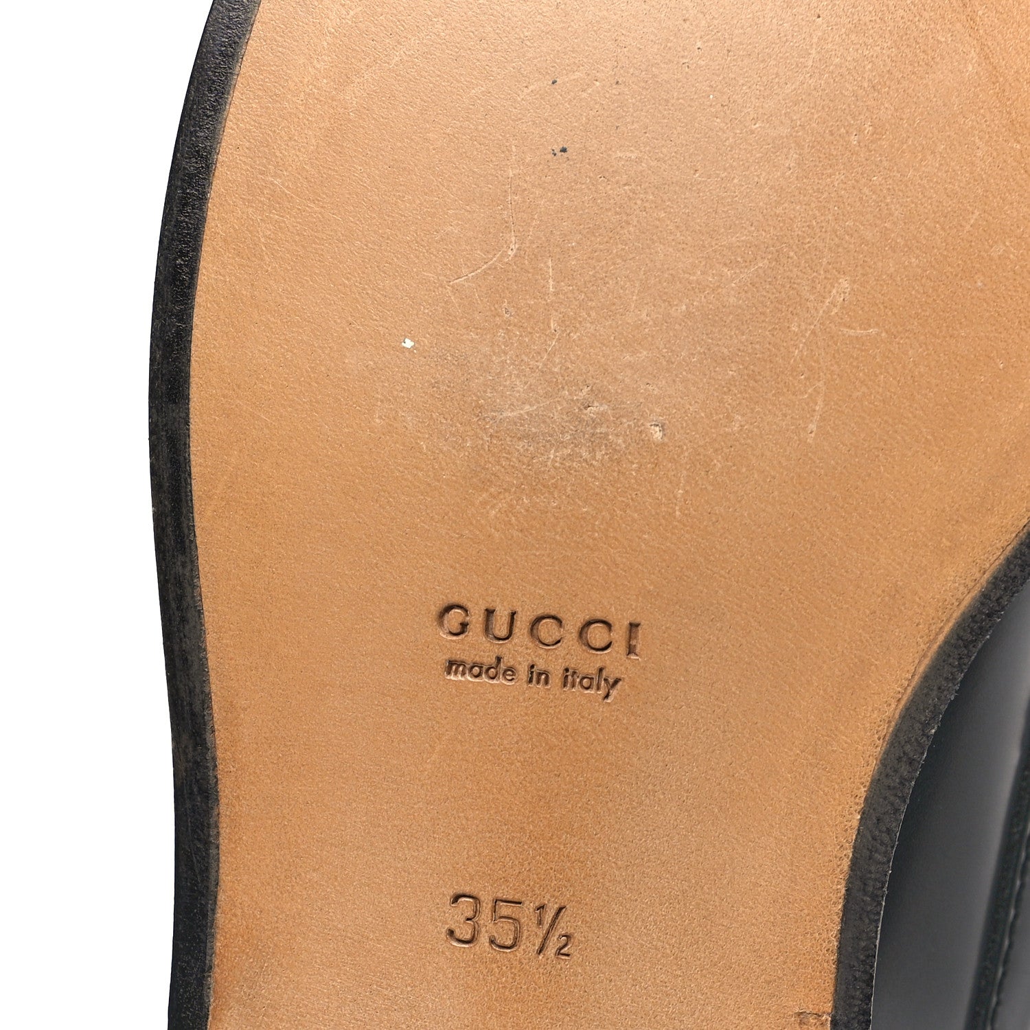 Gucci Millennial Ribot Cut Out Interlocking G Loafers 35.5 Black 9 of 10