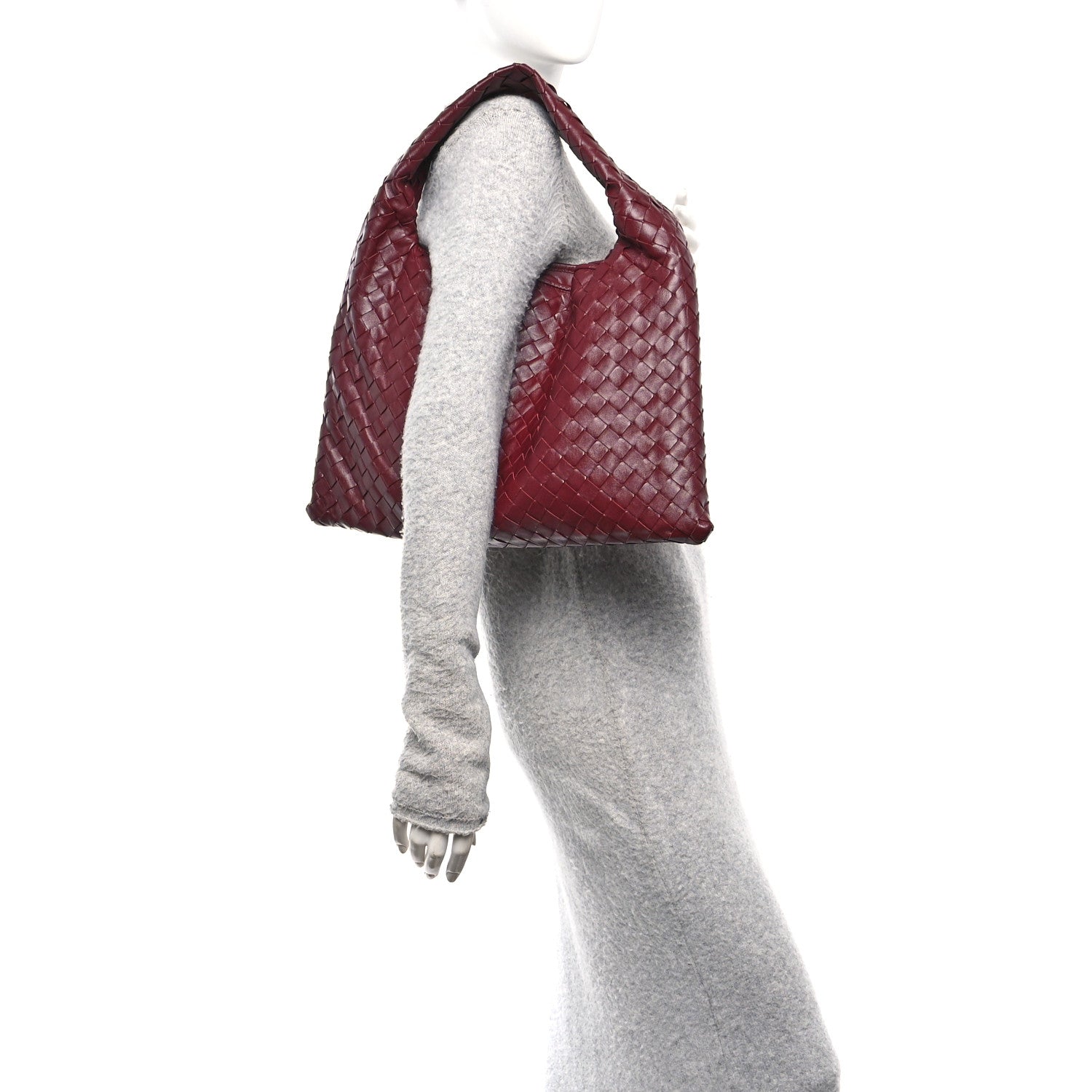 Bottega Veneta Calfskin Intrecciato Small Hop Barolo 2 of 11