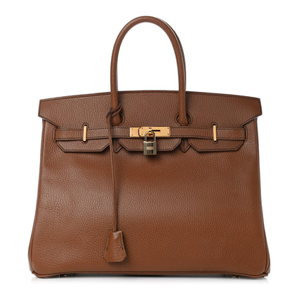 Hermes Ardennes Birkin 35 Noisette 1 of 19