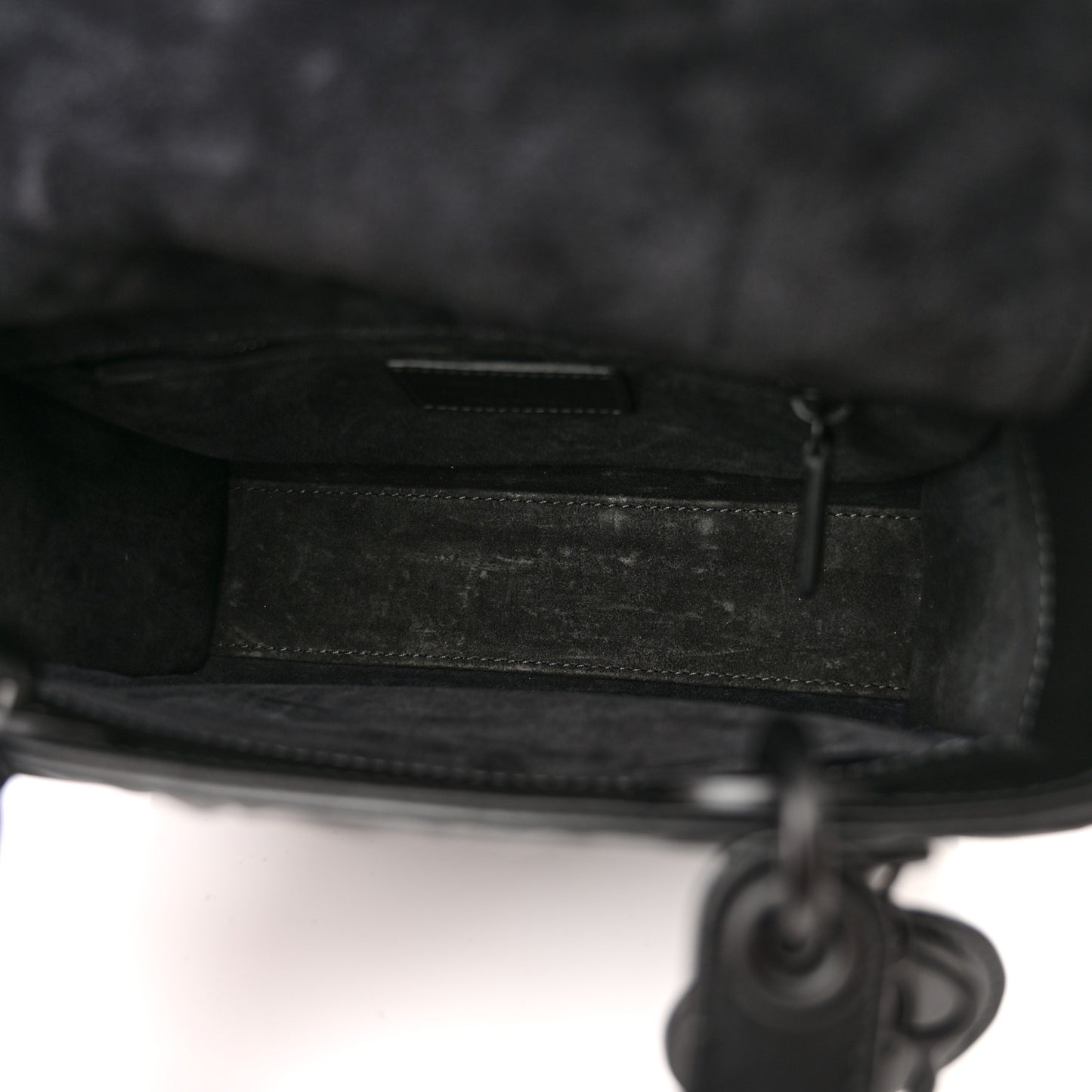 Calfskin Cannage Diamond Small My ABCDior Lady Dior Black
